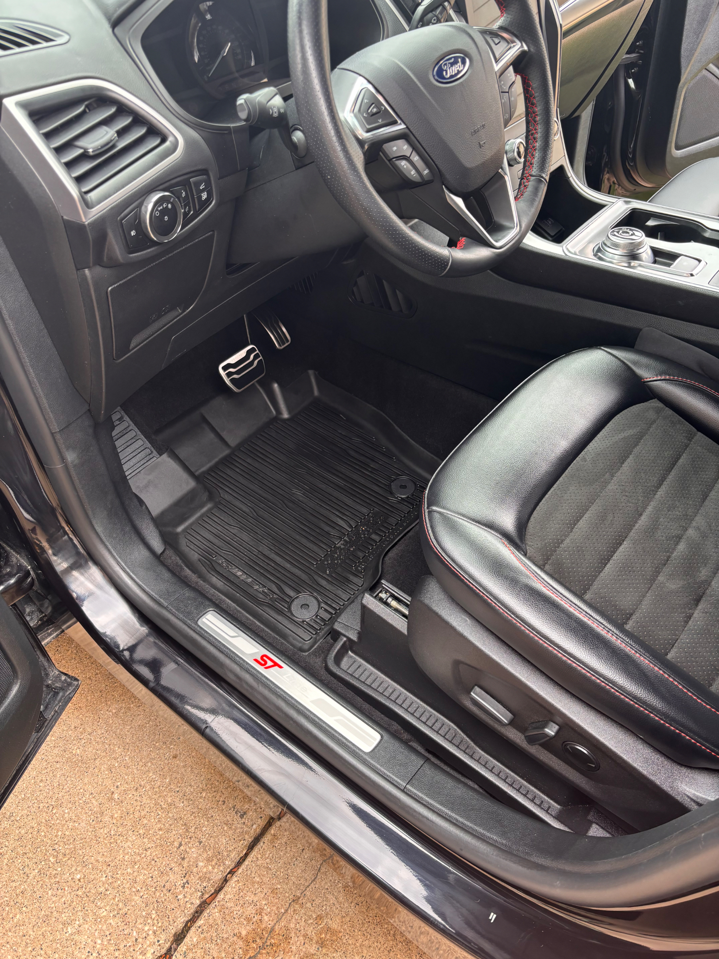 Cleaned car interior